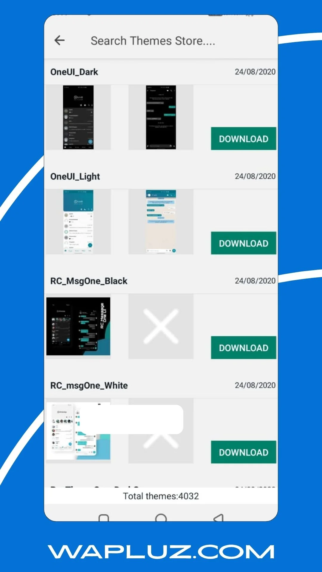 WhatsApp Plus Biblioteca de Temas Premium Captura de pantalla