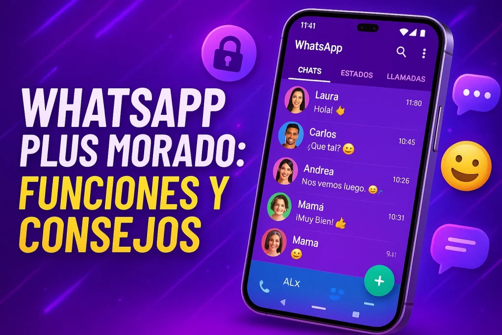WhatsApp Plus Morado apk