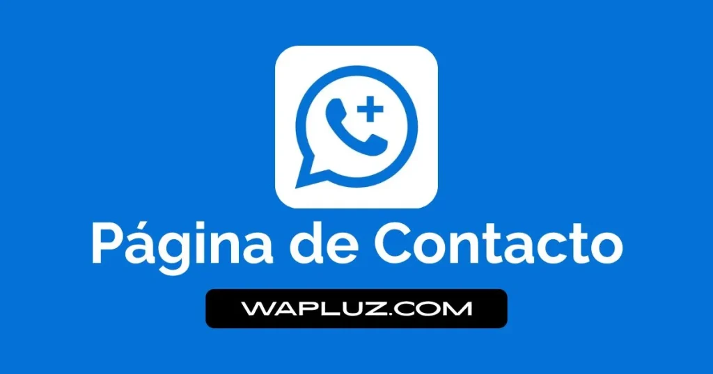 Página de Contacto WAPluz.com